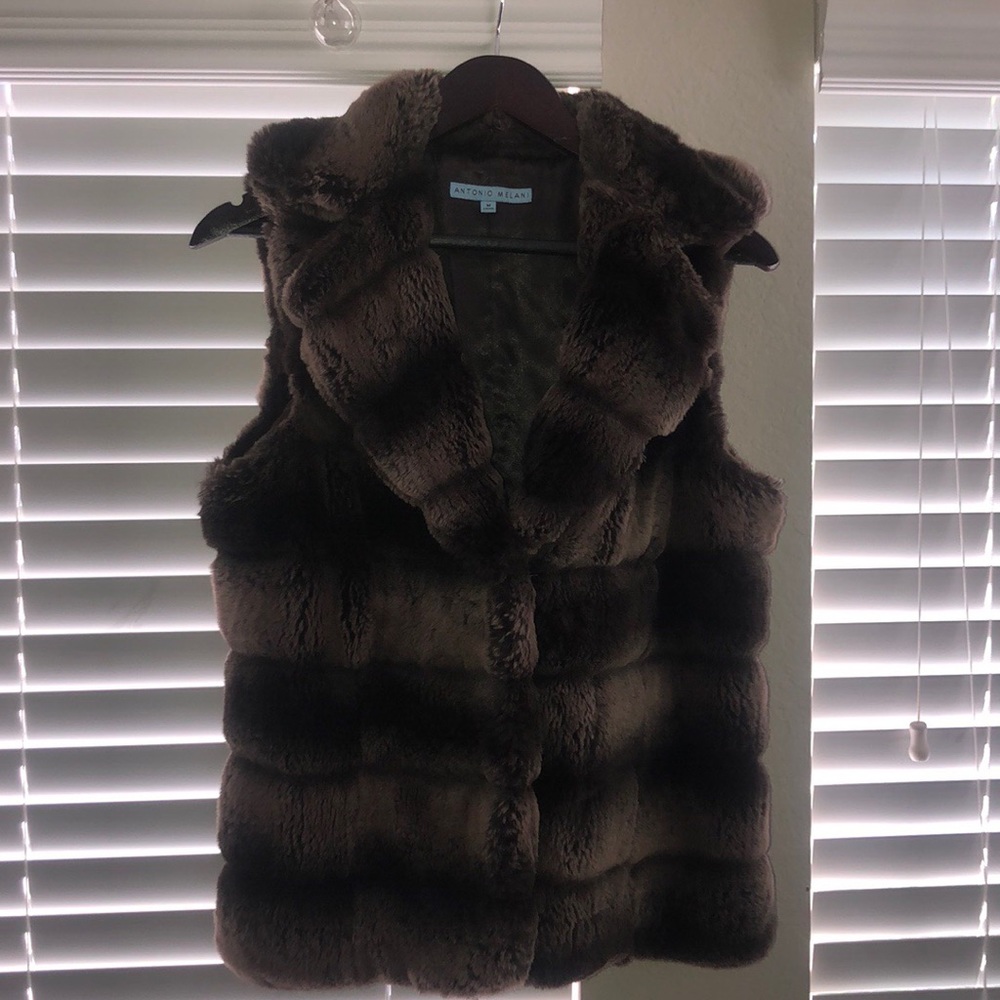 Faux fur body vest